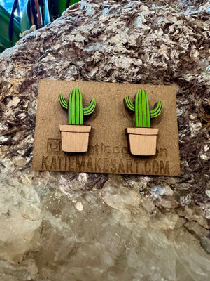 Cacti Earrings by Katie Cowden