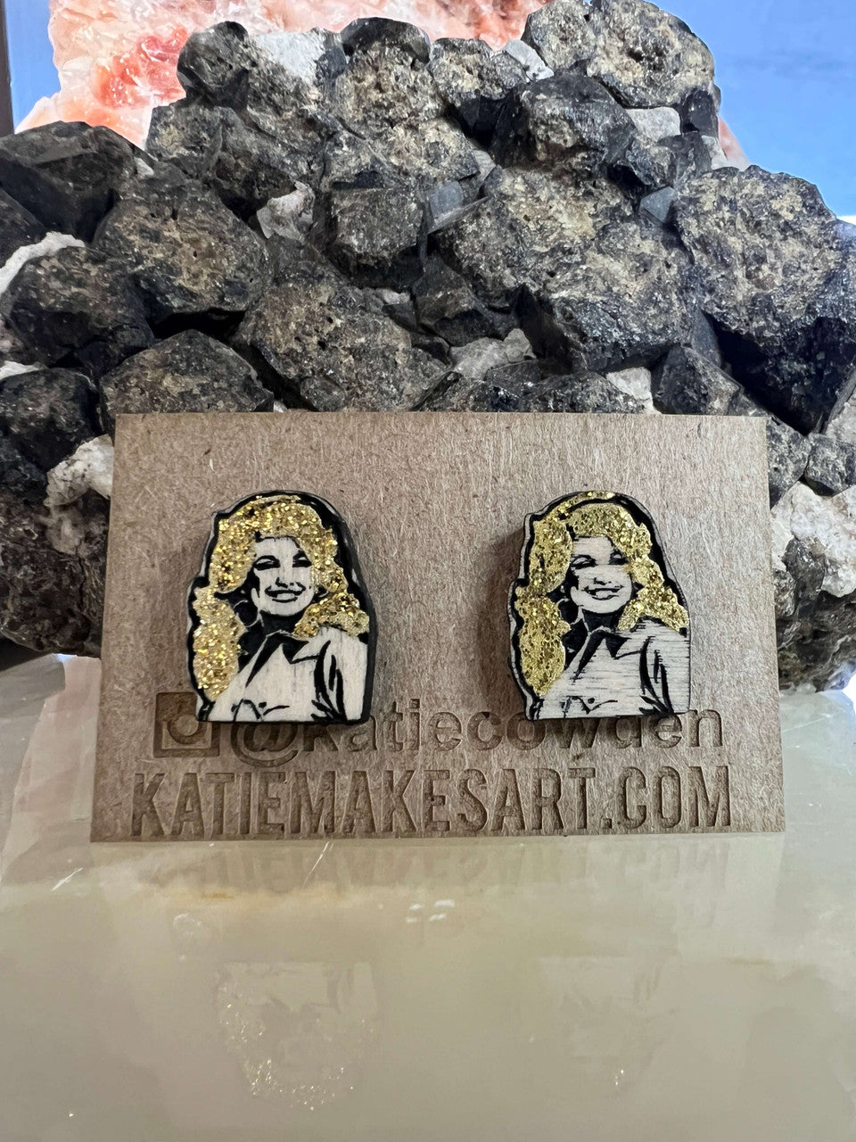 Dolly Parton Earrings by Katie Cowden