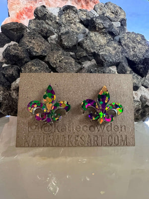 Fleur de Lis Earrings by Katie Cowden