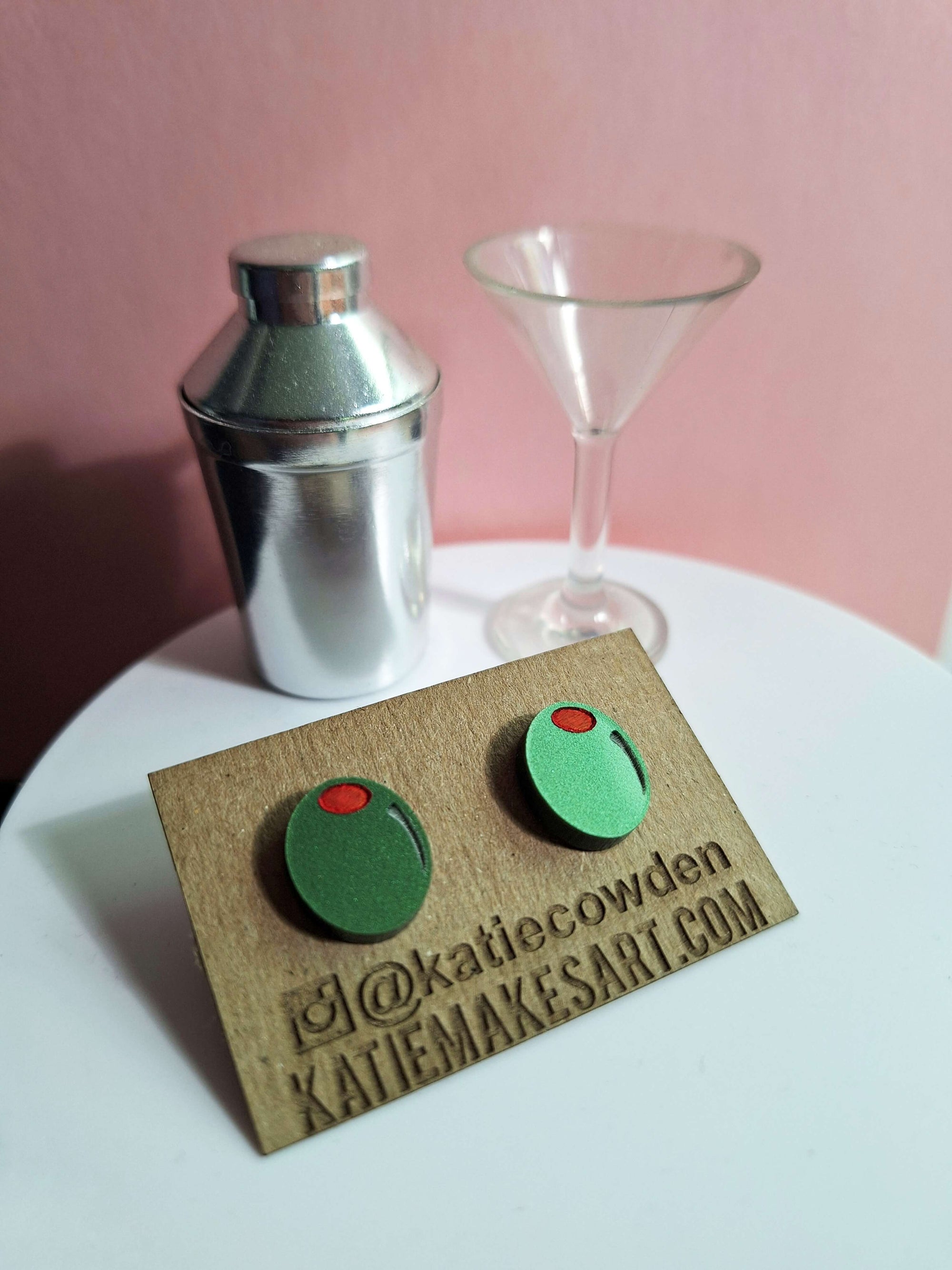 Olive Earrings by Katie Cowden