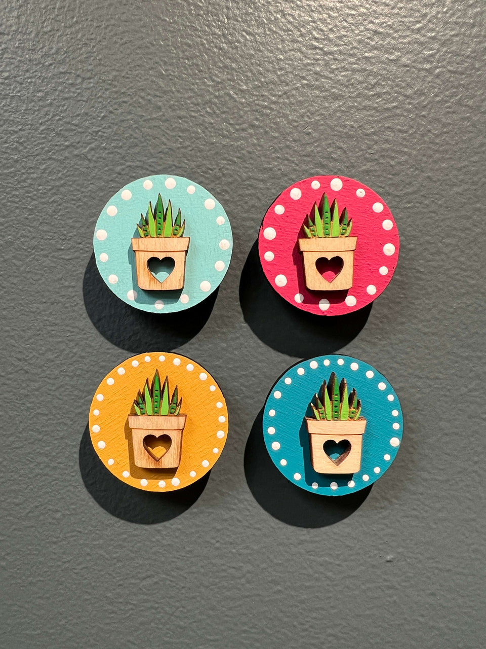 Potted Aloe Magnets by Katie Cowden