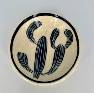 Dark Blue Saguaro Cactus Dish by Katy Bradshaw David