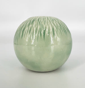 Carved Spherical Bud Vase #2 by Katy Bradshaw David