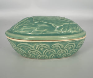 Lidded Fish Dish by Katy Bradshaw David