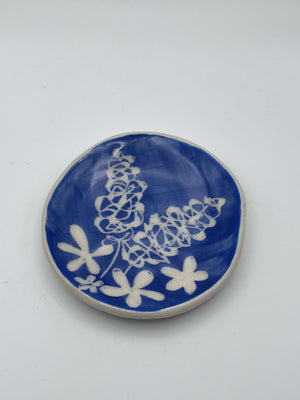 Round Bluebonnet Dish by Katy Bradshaw David