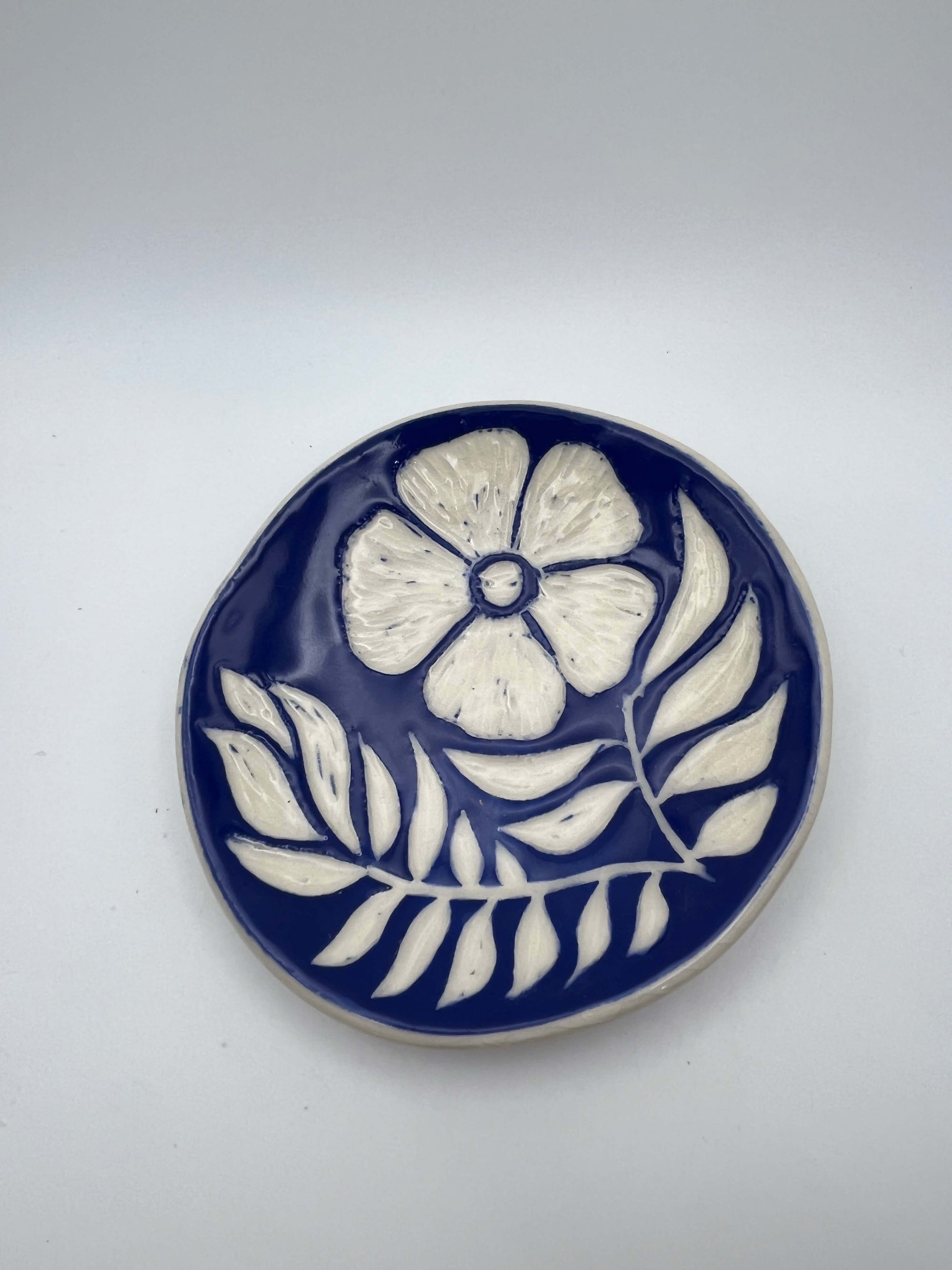 Round Periwinkle Dish by Katy Bradshaw David