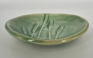 Small Sage Green Botanical Dish #1 by Katy Bradshaw David