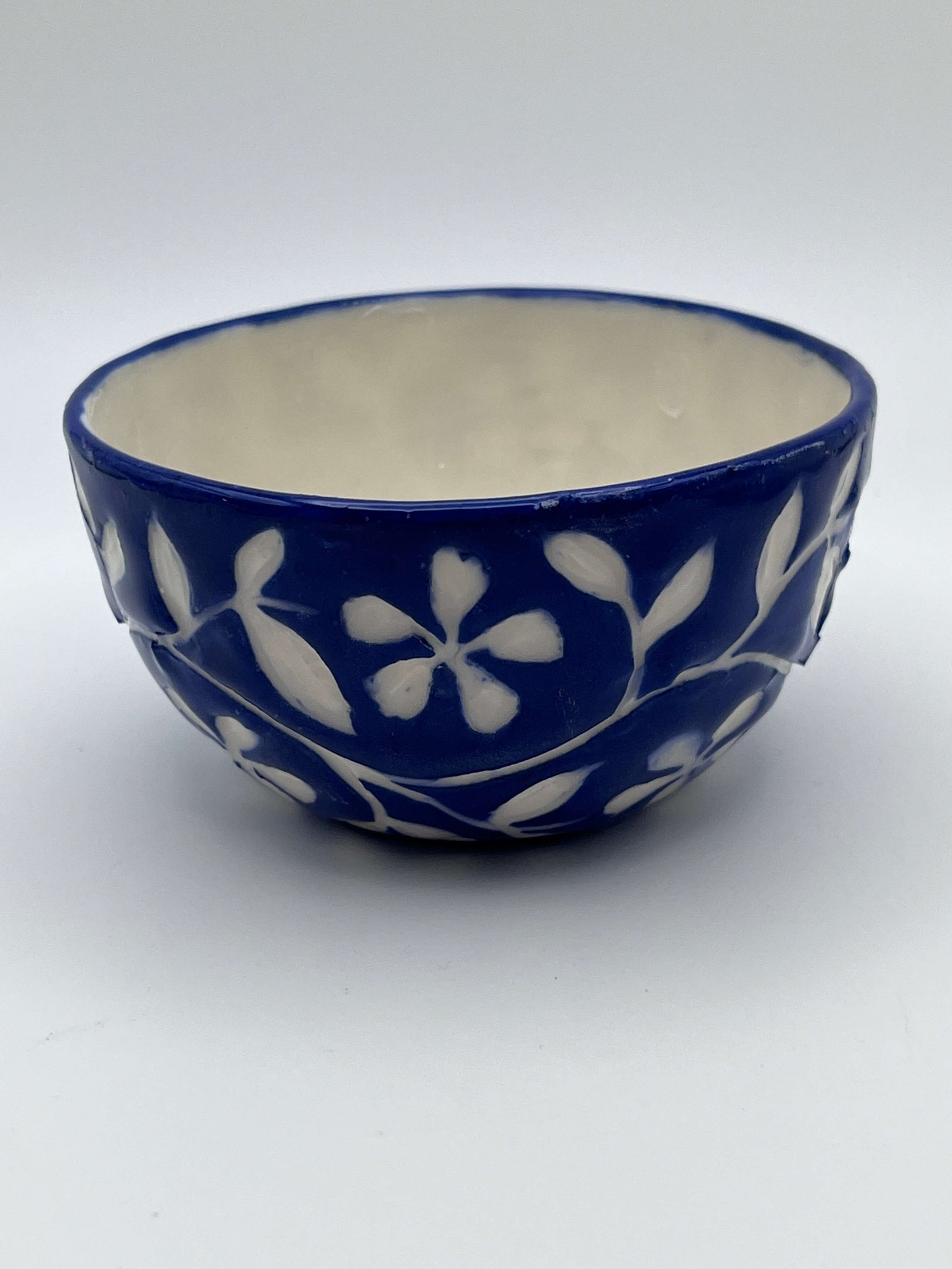 Small Forget Me Not Floral Bowl by Katy Bradshaw David