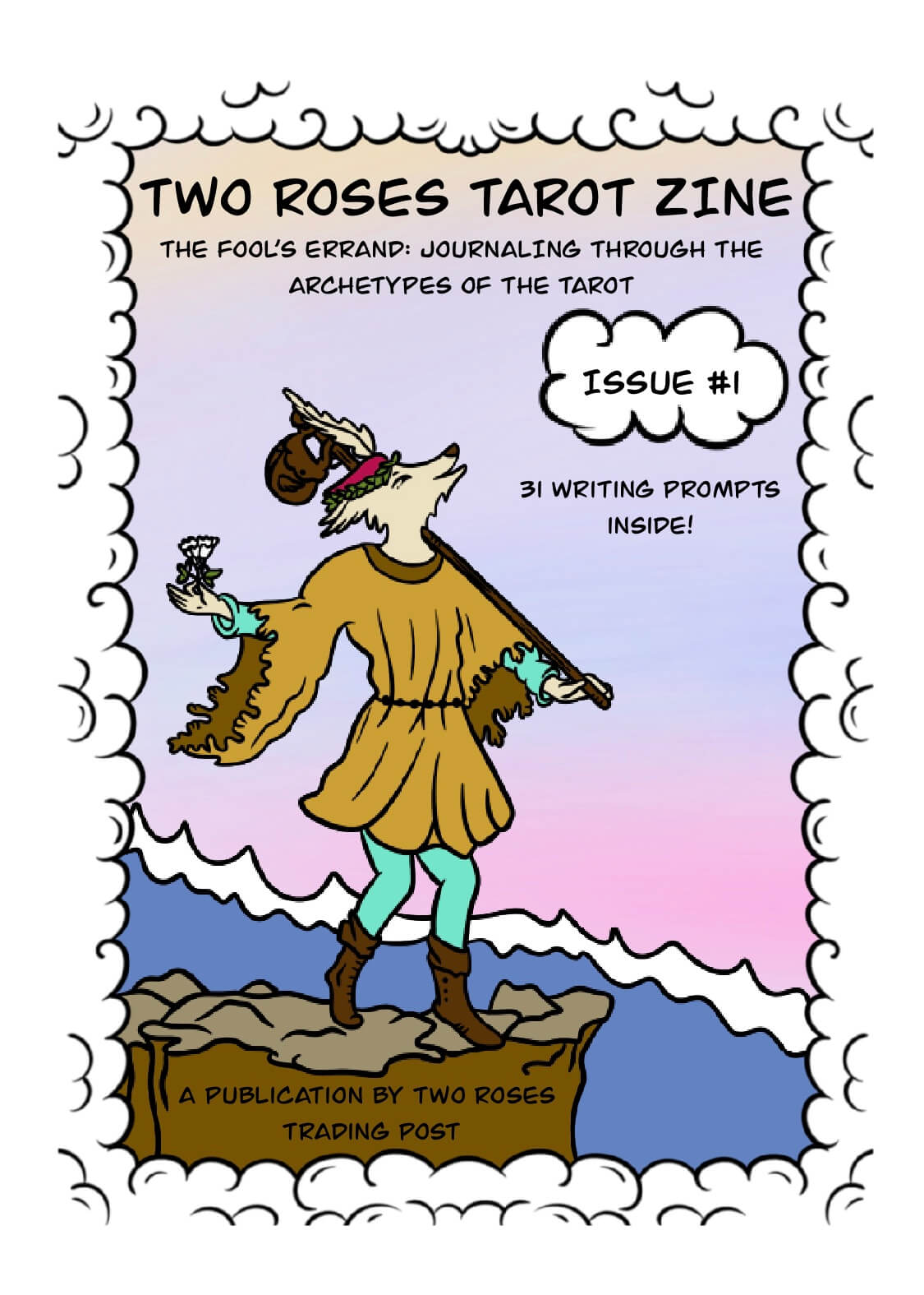 Two Roses Tarot Zine Issue #1 by Kelsey Rose of Two Roses Trading Post