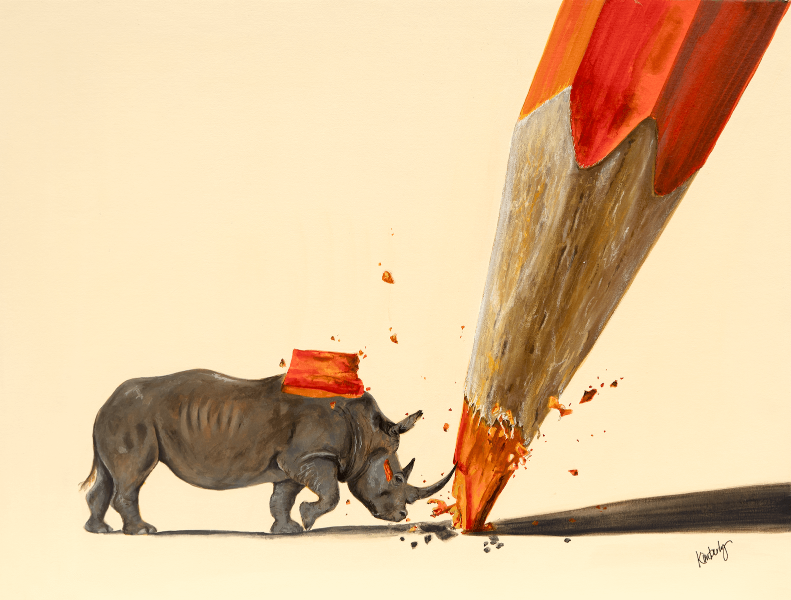 Rhino's SAT Print by Kimberly Berriochoa