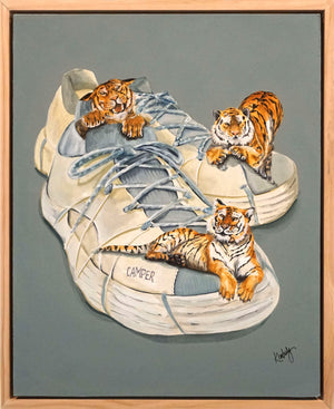 Tigers Camping by Kimberly Berriochoa