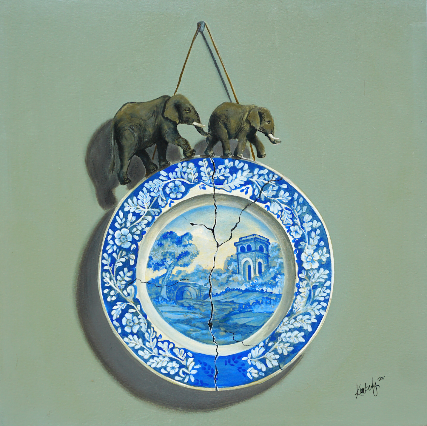 Cracked Spode China by Kimberly Berriochoa