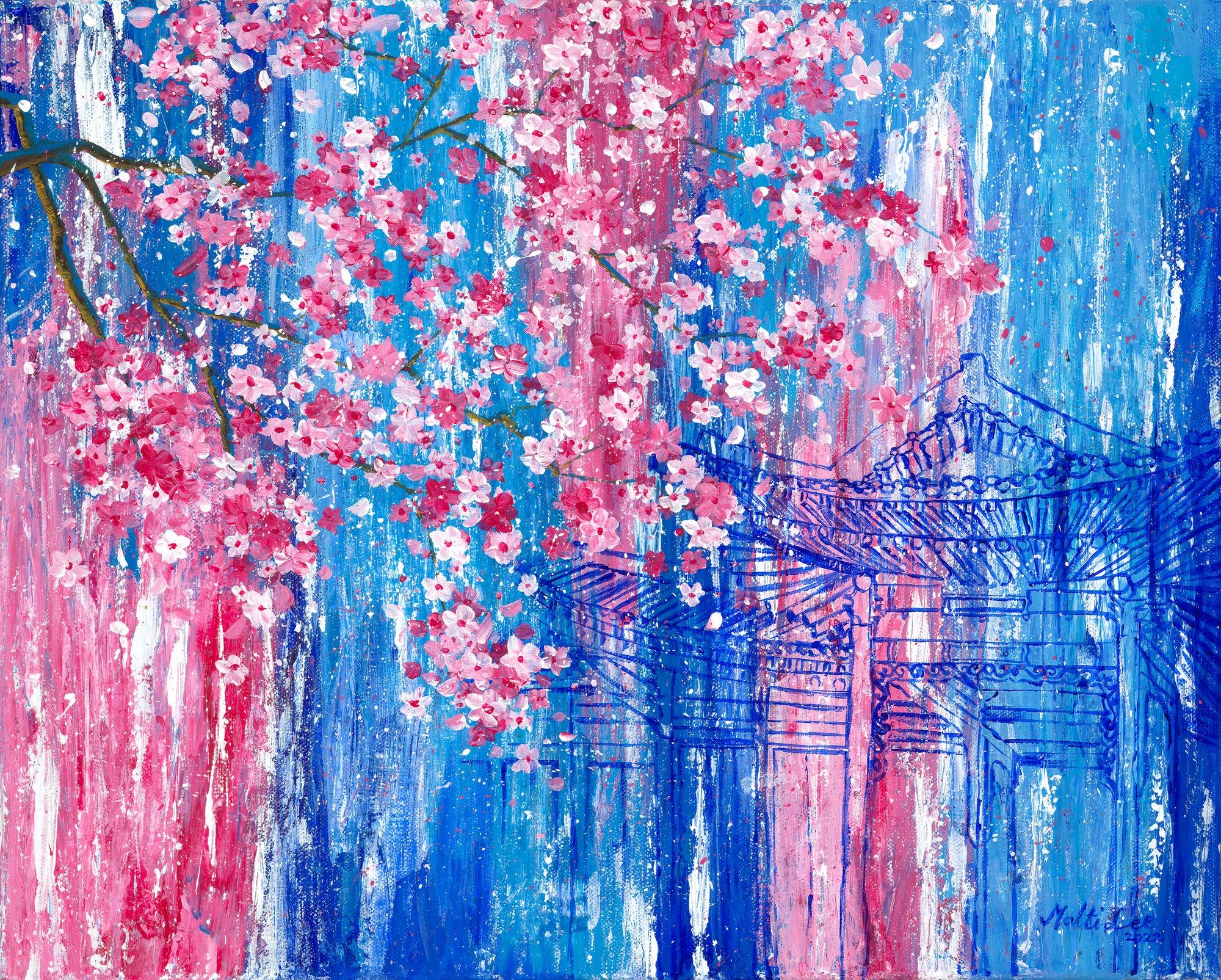 Inspired by Seoul No. 2 Print by Malti B Lee + 11"x14"
