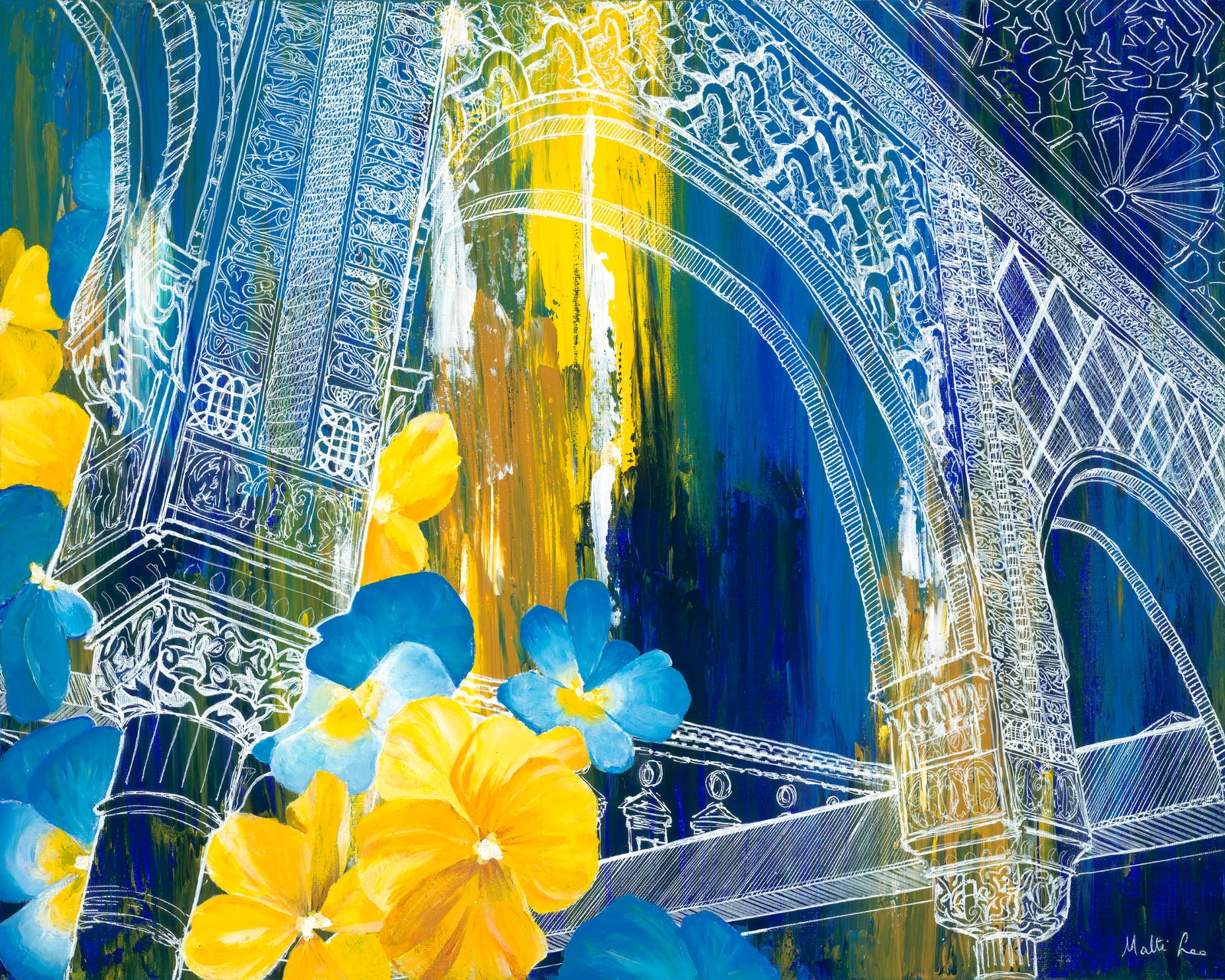 Memories of the Alhambra Print by Malti B Lee