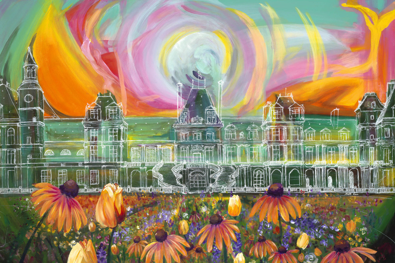 Napoleon's Garden Print by Malti B Lee