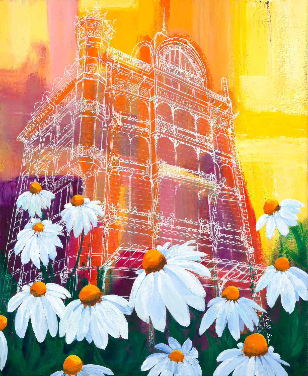 Nouveau de Bruxelles Print by Malti B Lee