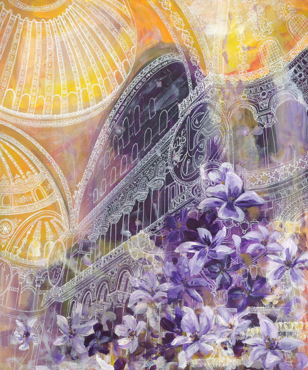 Pathway to the Sanctum Print by Malti B Lee