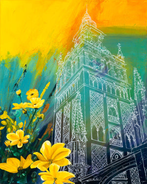 Primavera en Amarillo Print by Malti B Lee + 11"x14"