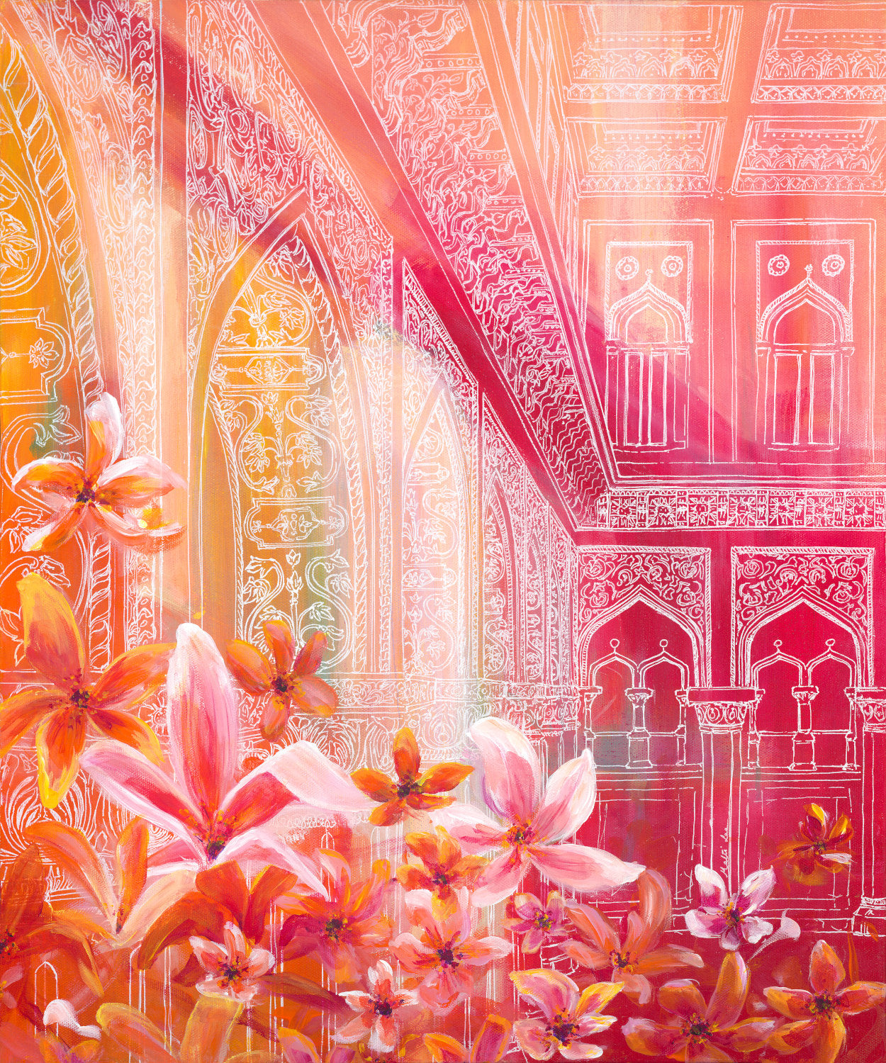 Walking Towards the Light Print by Malti B Lee + 11"x14"