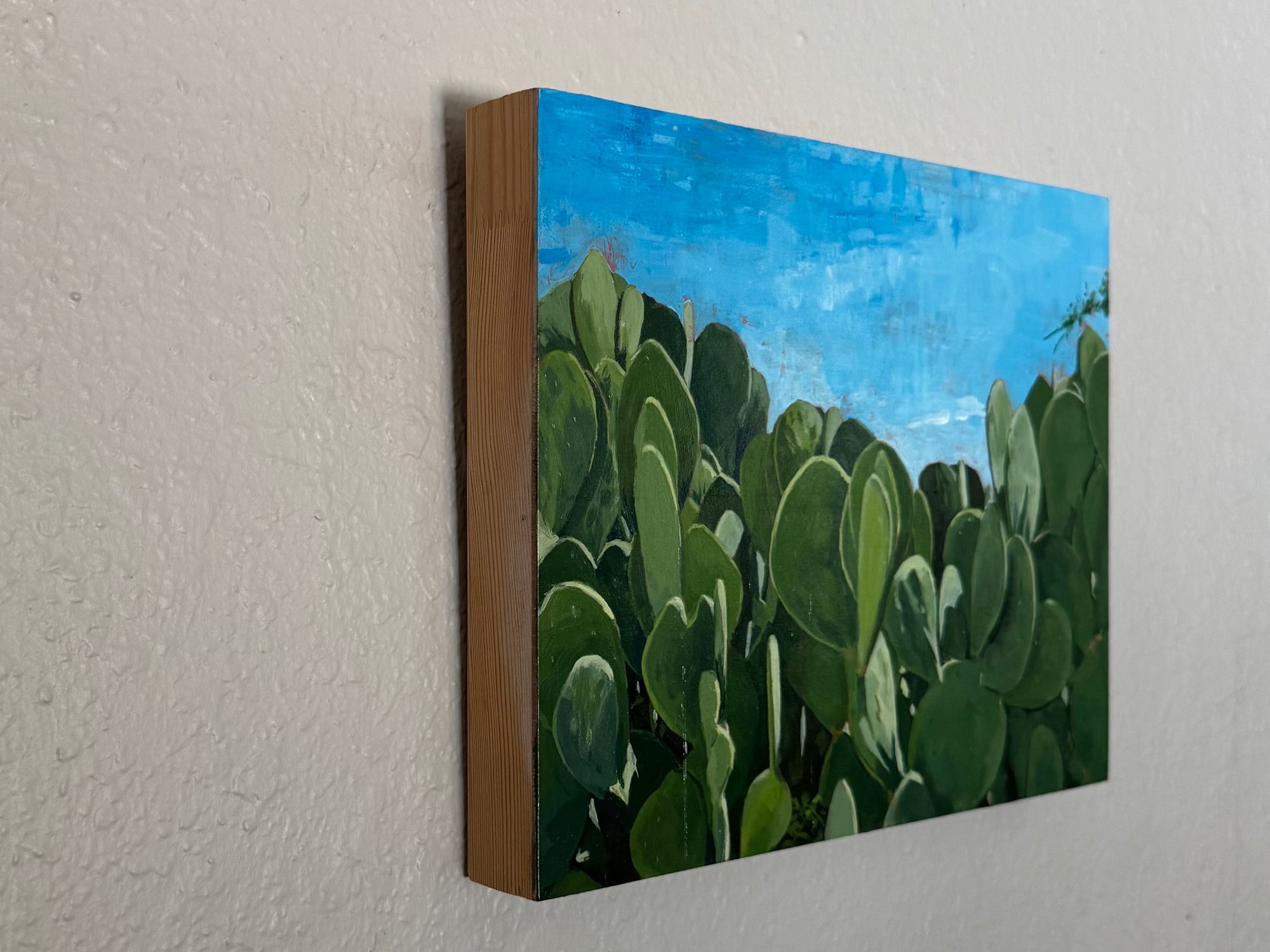 Prickly Pear Under The Blue Sky by Leigh Ann Torres