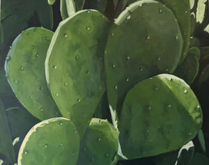 Prickly Pear Shadows and Light by Leigh Ann Torres