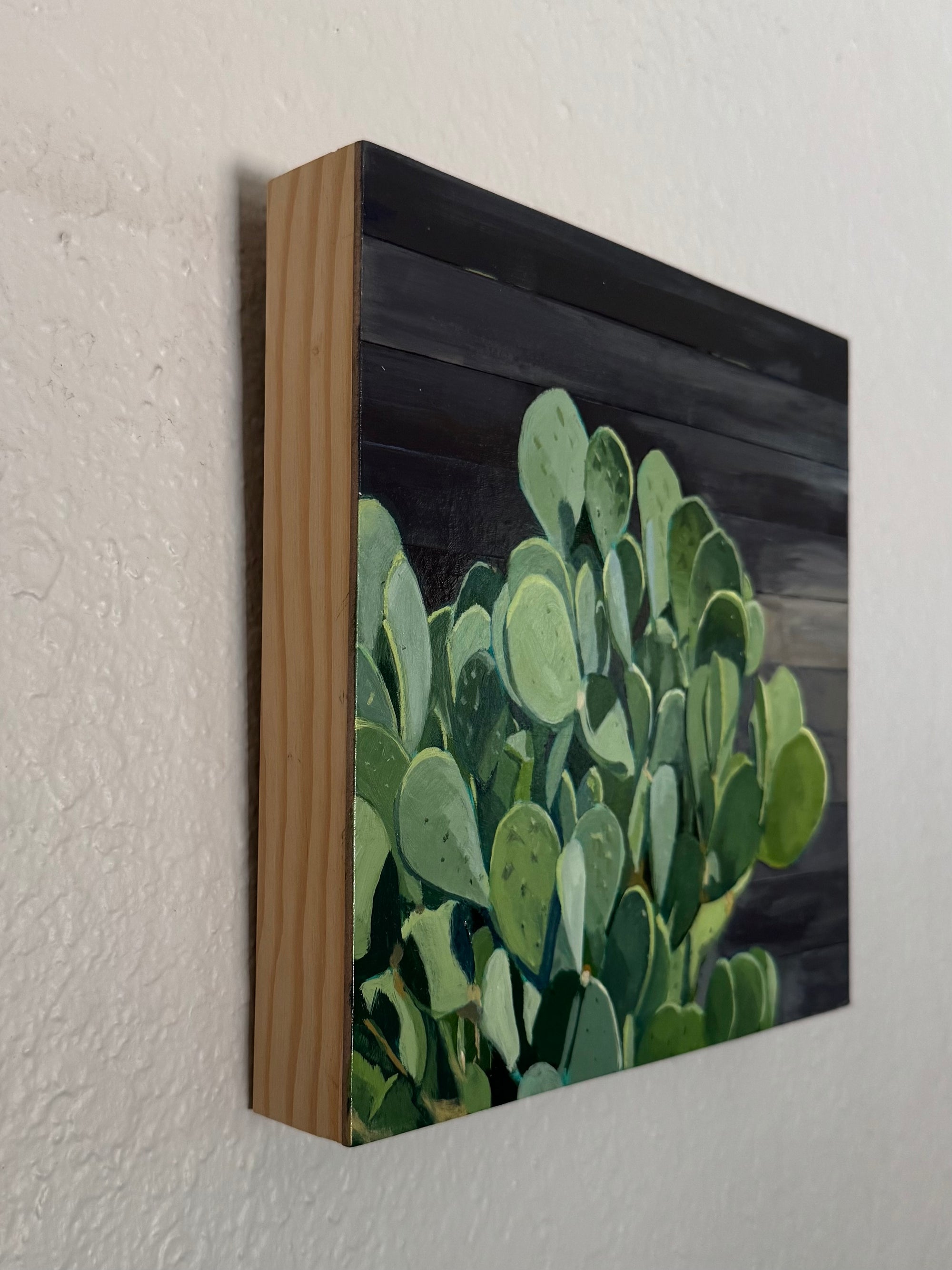 Prickly Pear On The Fence by Leigh Ann Torres