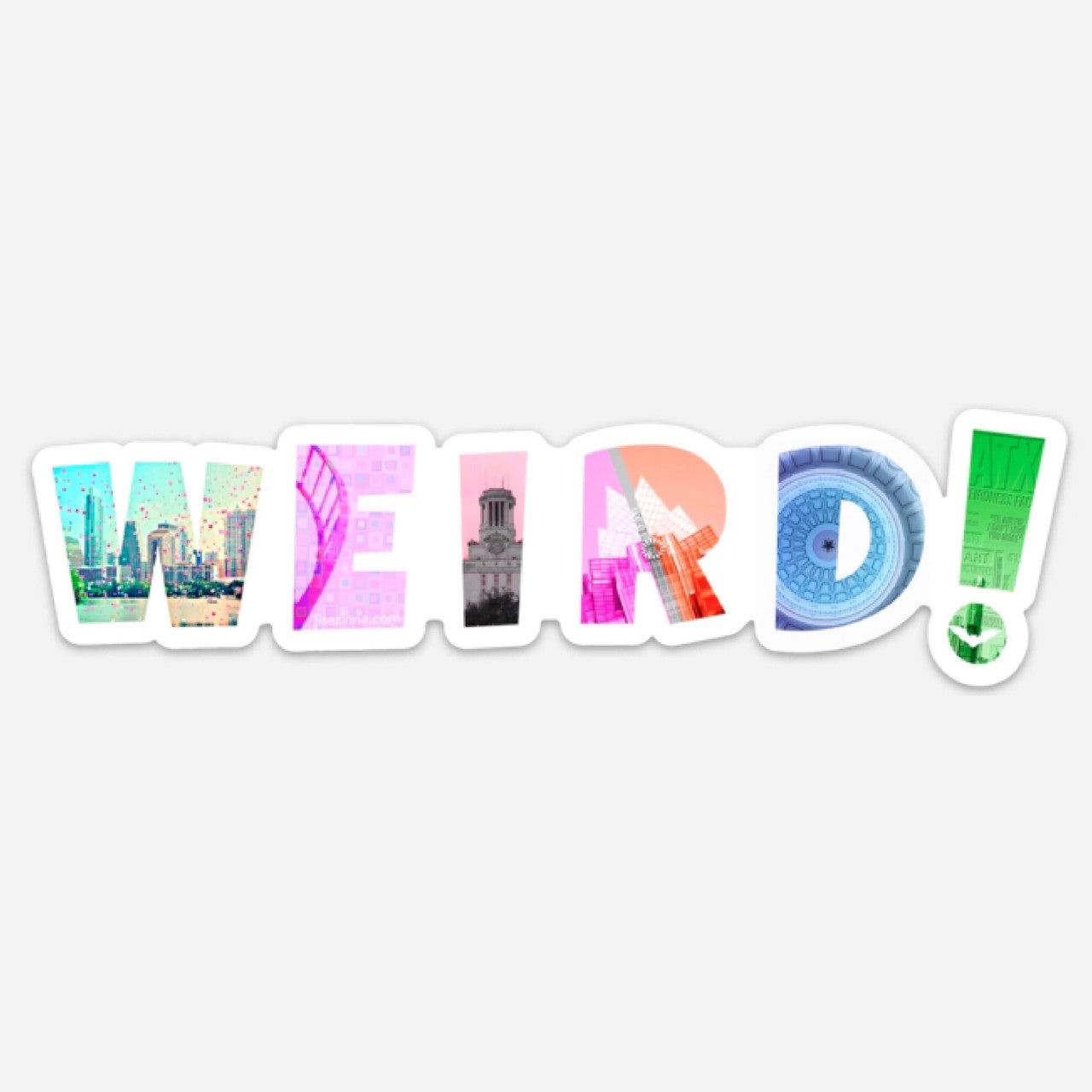 ATx Weird Sticker by Lisa Zinna