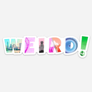 ATx Weird Sticker by Lisa Zinna