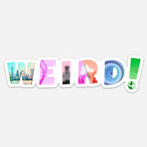 ATx Weird Sticker by Lisa Zinna