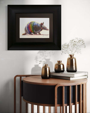 Rainbow Armadillo by Louise Reading