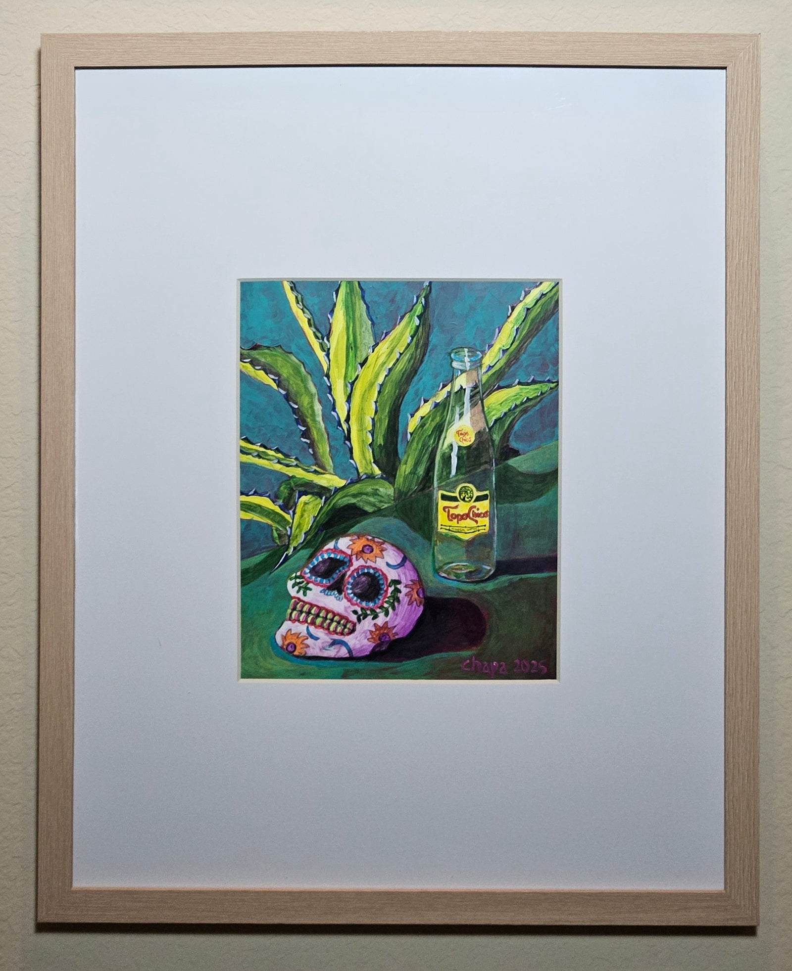 El Topo Chico With Sugar Skull by Manny Chapa