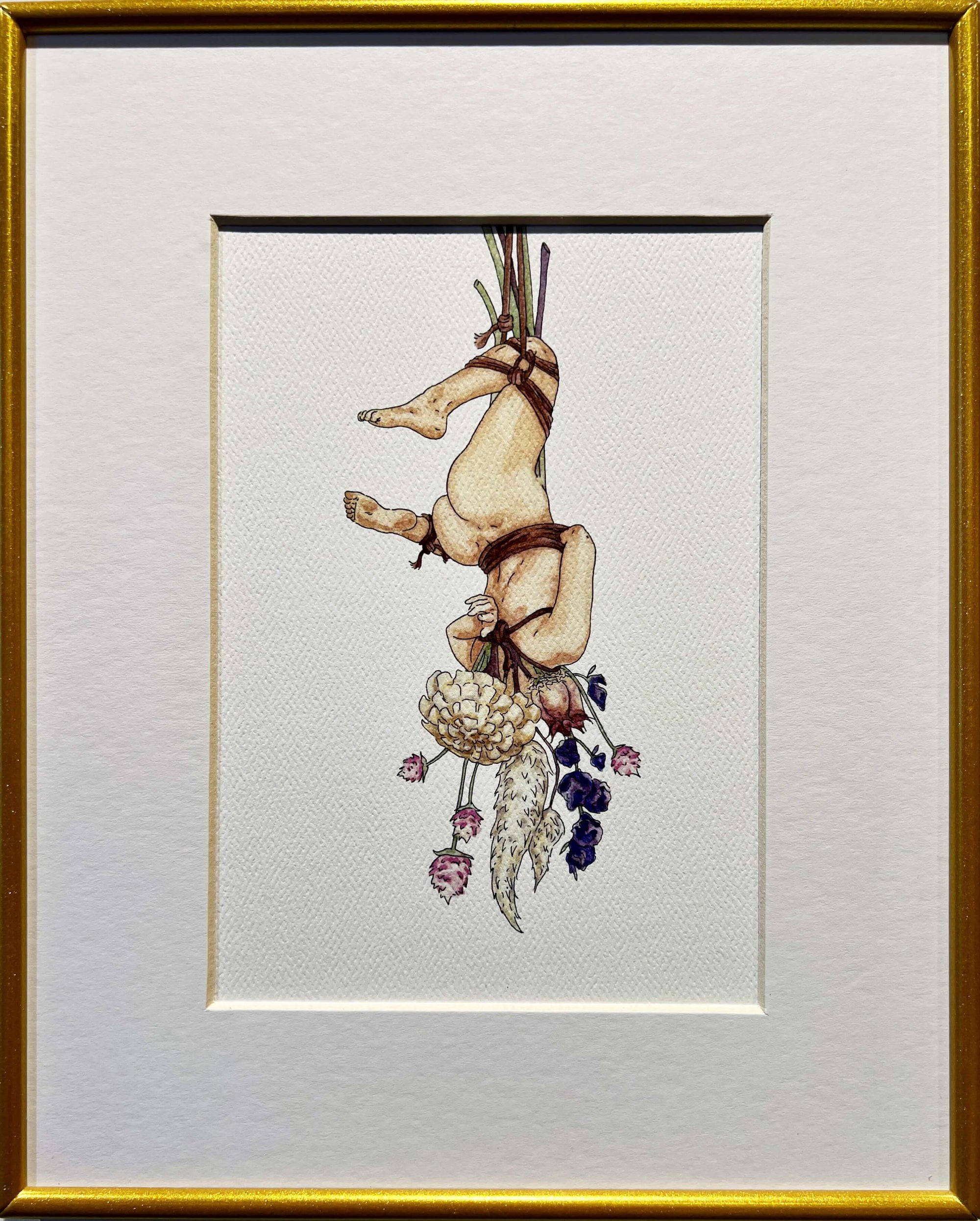 Dried Flowers Print by Maridad Studio - Framed