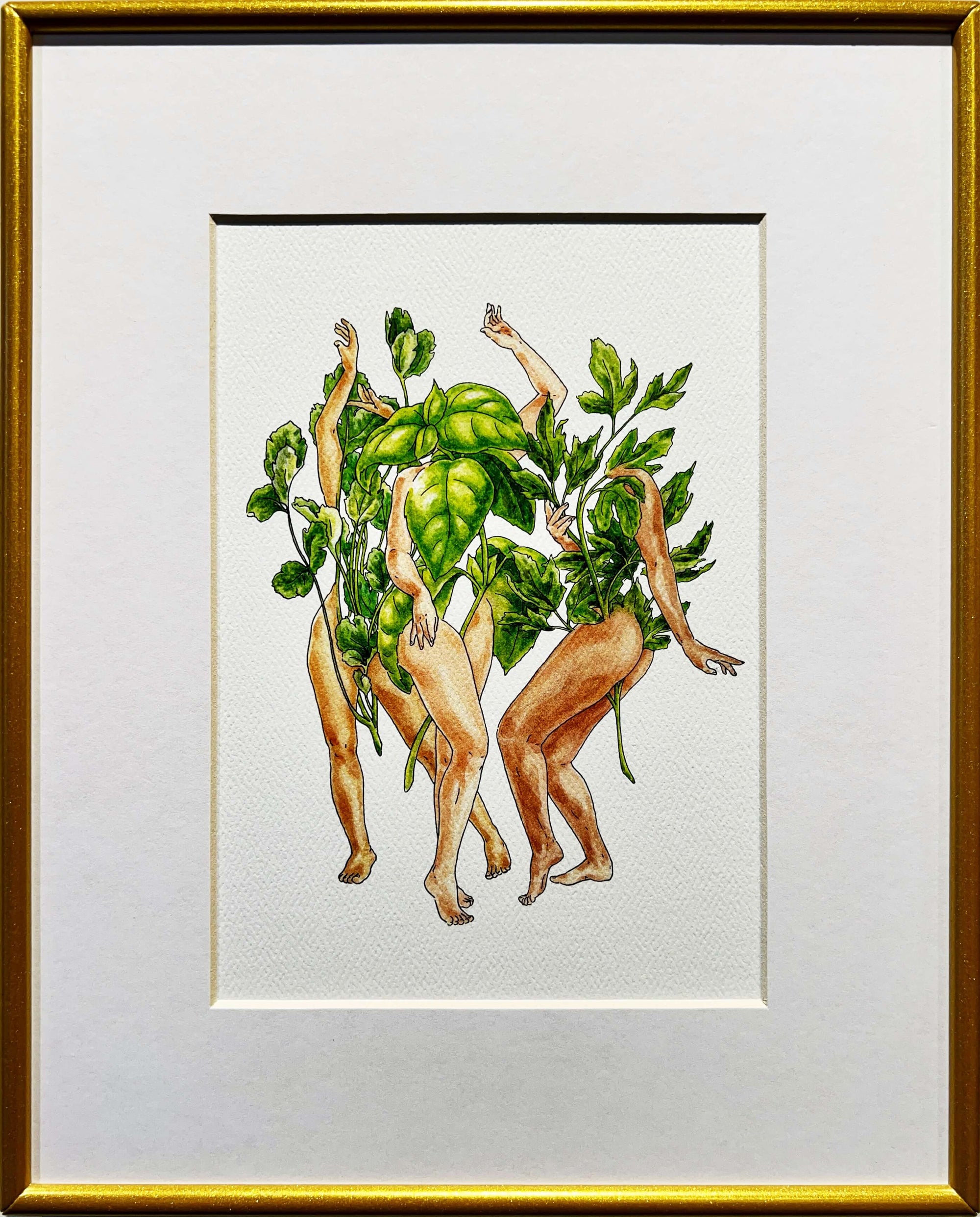 Herb Gals Print by Maridad Studio - Framed