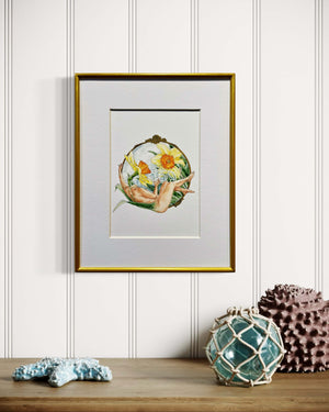 Narcissus Print by Maridad Studio - Framed