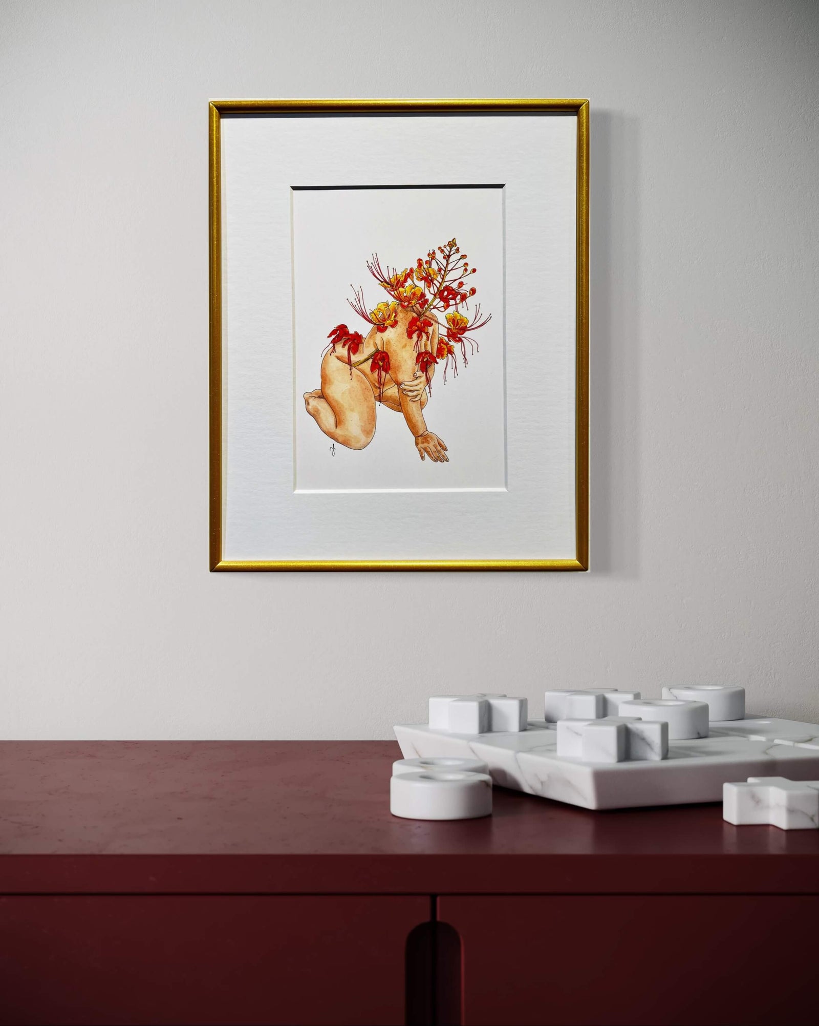 Pride of Barbados Print by Maridad Studio - Framed