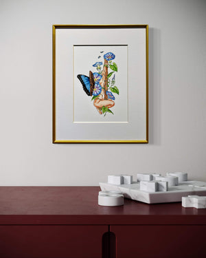 Bound By Morning Glory Print by Maridad Studio - Framed