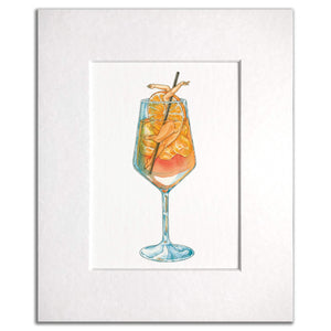 Aperol Spritz Print by Maridad Studio - Framed