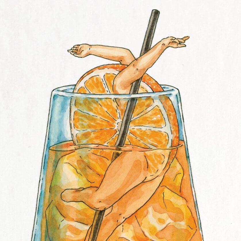 Aperol Spritz Print by Maridad Studio