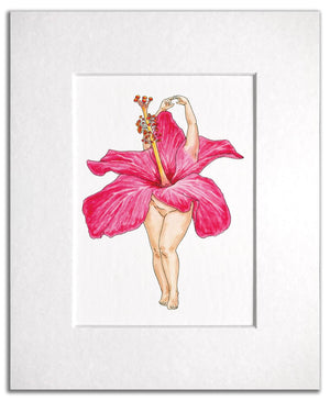 Hibiscus Fragilis Print by Maridad Studio