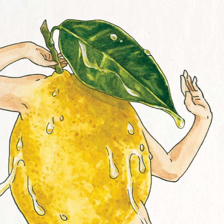 Lemon Dance Print by Maridad Studio
5” x 7” paper print
8” x 10” white mat