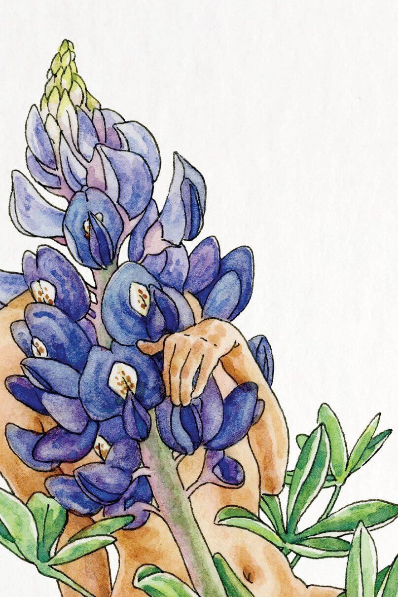 Bluebonnet Bliss Print by Maridad Studio