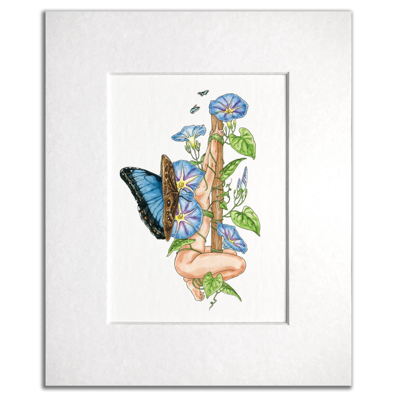 Bound By Morning Glory Print by Maridad Studio - Framed