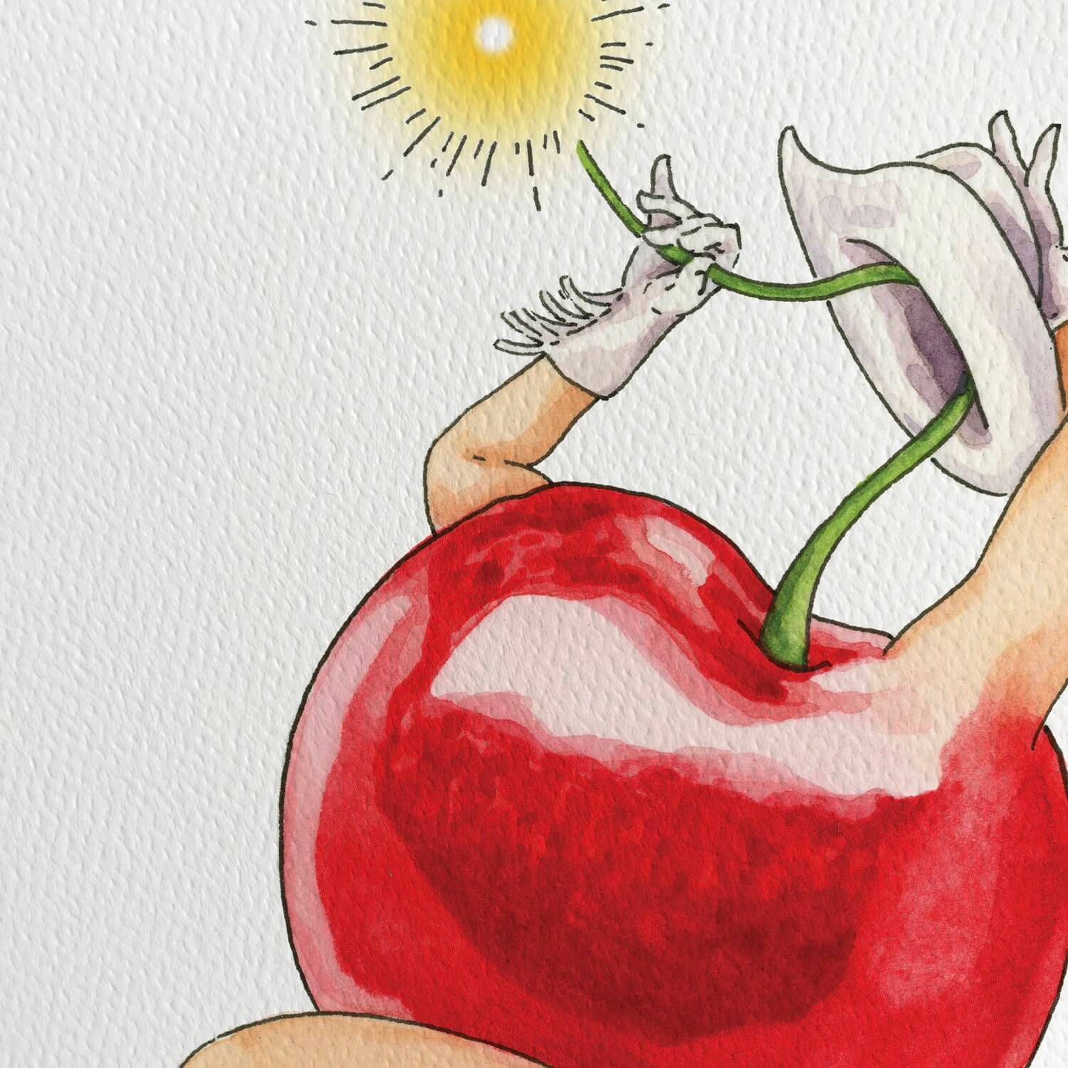 Cherry Bomb Print by Maridad Studio