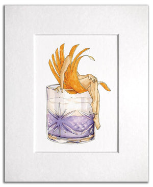 Empress Gin Sour Print by Maridad Studio