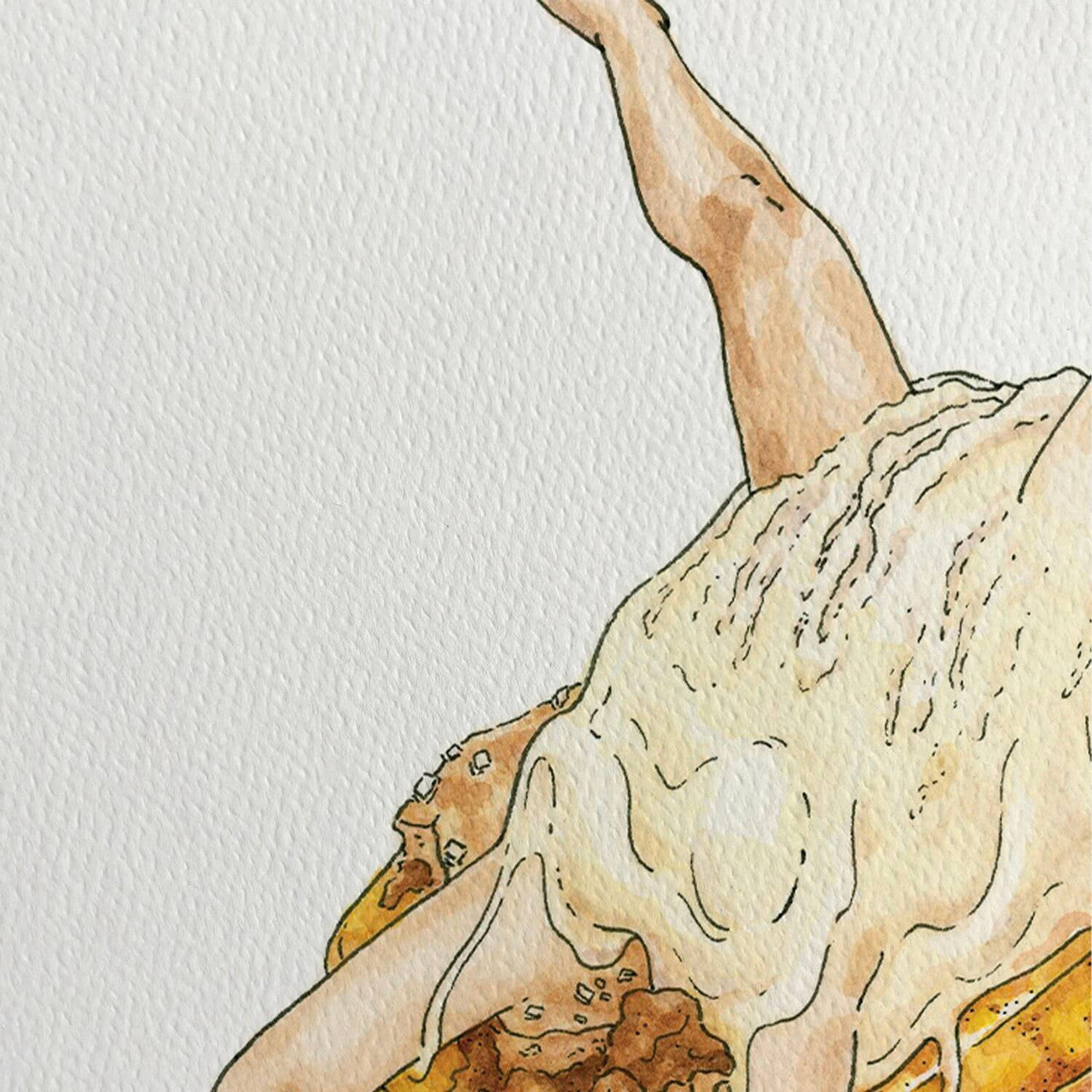 Peach Cobbler Print Maridad Studio
5” x 7” paper print
8” x 10” white mat