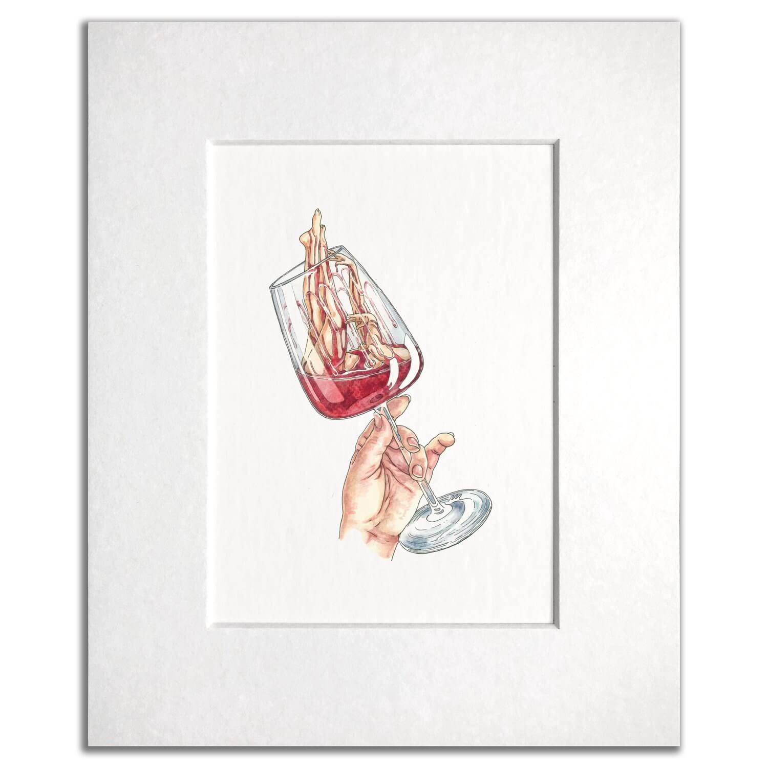 Wine Down Print by Maridad Studio