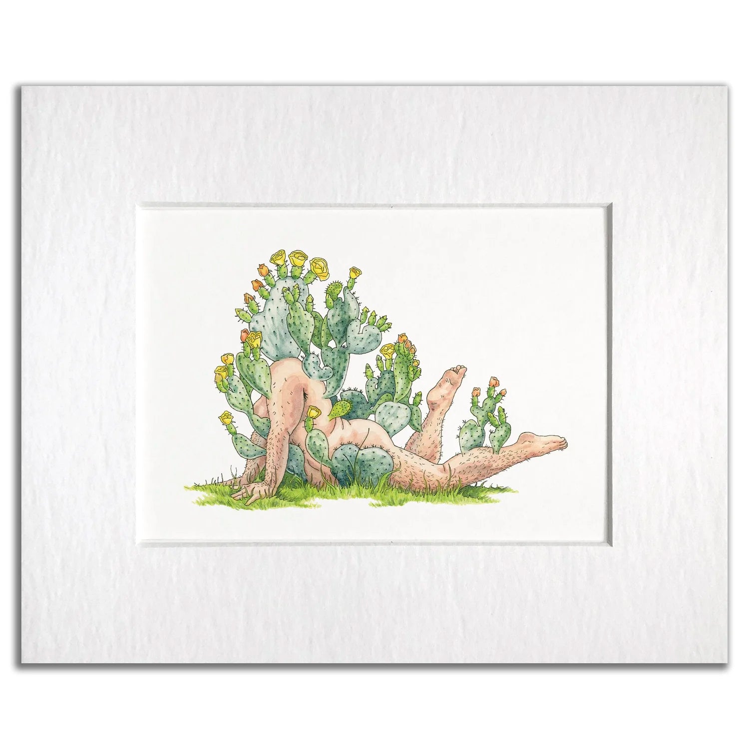 Prickly Pear Cactus Print by Maridad Studio