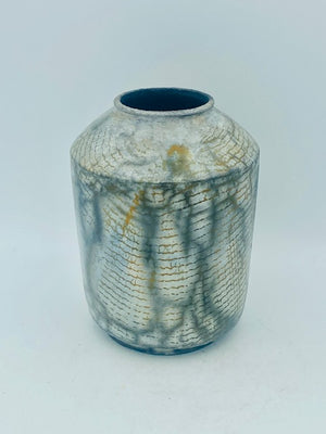 Raku Copper Mesh Vase #1 by Mark Kazanoff