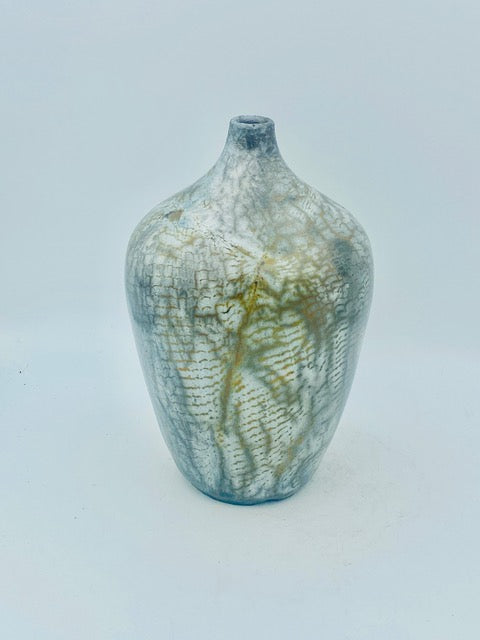 Raku Copper Mesh Vase #2 by Mark Kazanoff
