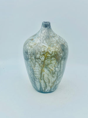 Raku Copper Mesh Vase #2 by Mark Kazanoff